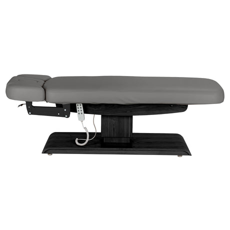 Sillon Relax Electric SPA Lounger – Grey, Black Base · Side view