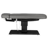 Sillon Relax Electric SPA Lounger – Grey, Black Base · Side view
