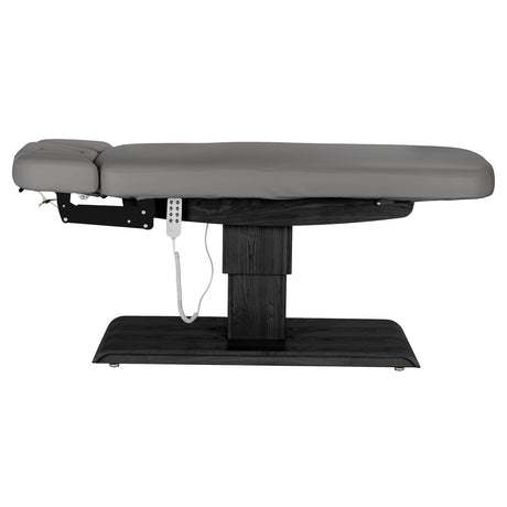 Sillon Relax Electric SPA Lounger – Grey, Black Base · Side view