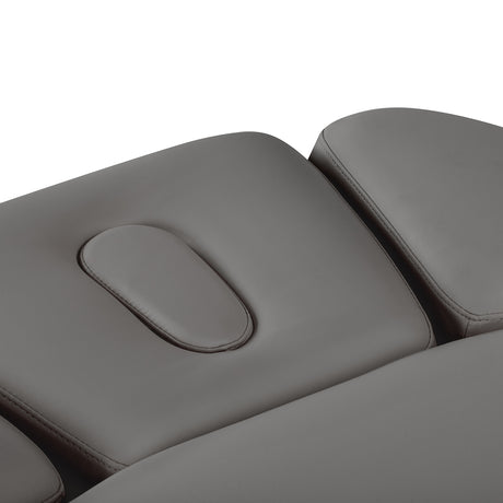 Sillon Relax Electric SPA Lounger – Grey, Black Base · Face opening
