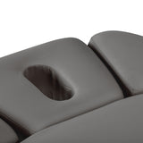Sillon Relax Electric SPA Lounger – Grey, Black Base · Face opening