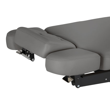 Sillon Relax Electric SPA Lounger – Grey, Black Base · Headrest side sections