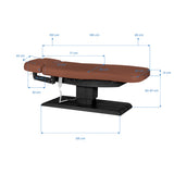 Sillon Relax · brown / black · dimension diagram