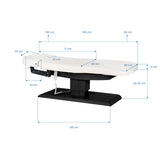 Sillon Relax · white / black · dimension diagram