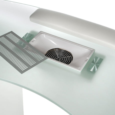 4-Stolik do manicure +  pochłaniacz BD-3453+P BIAŁY-4