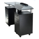 Manicure Table + HoodBD-3453+P BLACK - BVShop