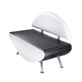 Kanapa do poczekalni Carini BD-6710 white-black - BVShop