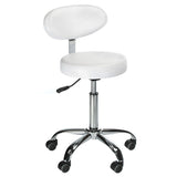 Taboret kosmetyczny z opar. BD-9934 white - BVShop