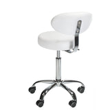 Taboret kosmetyczny z opar. BD-9934 white - BVShop