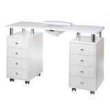 Manicure table + dust extractor BD-3425+P WHITE - BVShop