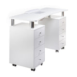 Manicure table + dust extractor BD-3425+P WHITE - BVShop