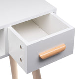 White ALVA Vanity with 2 drawers mirror + stool - BVShop