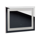 LED-lit mirror by Beauty System, New York style, 60x80cm with integrated LED lighting, designed for modern bathroom decor.