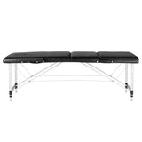 3-section black comfort massage table made of aluminum - BVShop