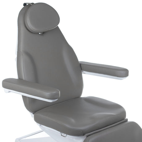 Electric cosmetic chair MODENA BD-8194 Gray by Beauty System, showing a sleek gray upholstered chair with adjustable features.