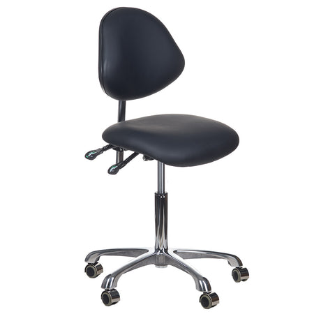 Taboret kosmetyczny BY-8377 czarny - BVShop