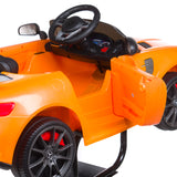 Dziecięcy fotel fryzjerski Mercedes pomarańczowy - BVShop