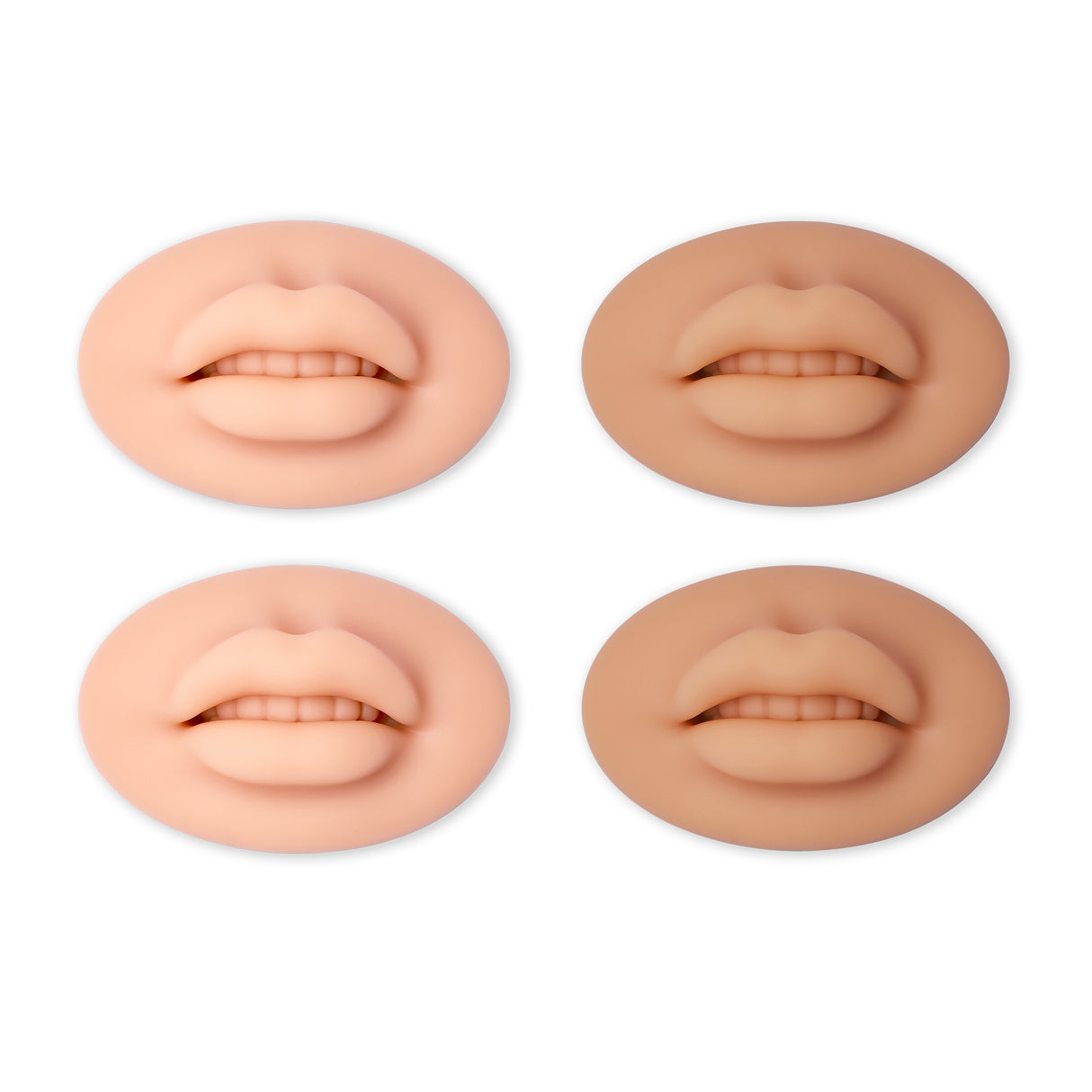 Swiss Color 3D Practice Lip Soft Silicone Light/Dark Set 4pcs