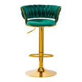 4Rico Bar Hocker QS-B313a green velvet - BVShop