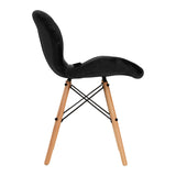 4Rico Cosmetic chair QS-186 black velvet - BVShop