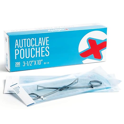 Saferly Self-Sealing Autoclave Sterilization Pouches 200 pcs 90 × 230mm