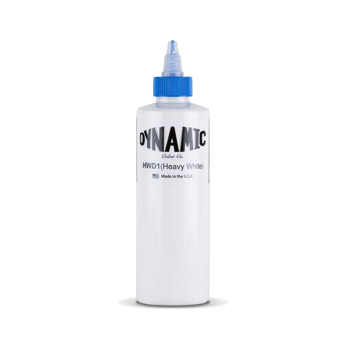 Dynamic Heavy White Ink 30ml bottle, professional tattoo ink with vibrant white pigment, displayed on a clean background.