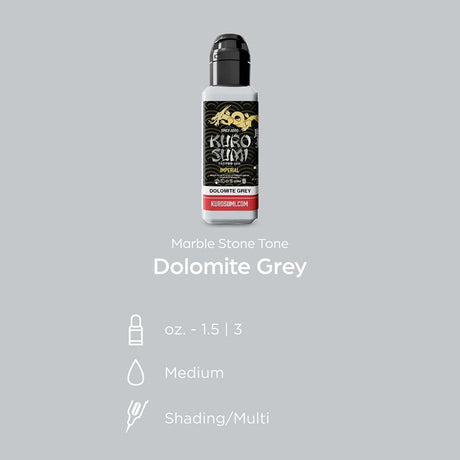 Kuro Sumi Imperial Tattoo Ink Dolomite Grey 44ml