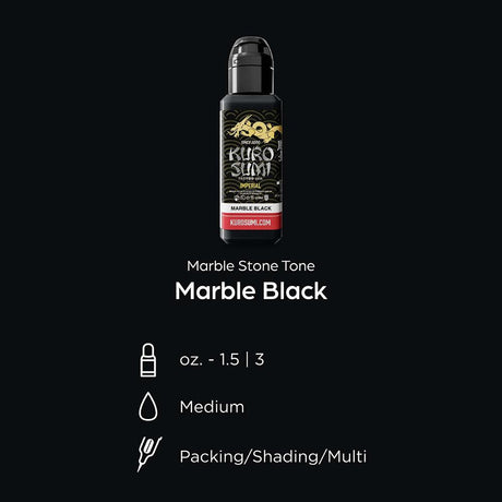 Kuro Sumi Imperial Tattoo Ink Marble Black 44ml