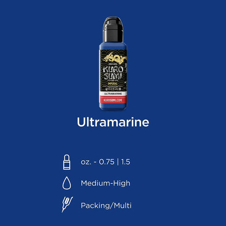Kuro Sumi Imperial Tattoo Ink Ultramarine