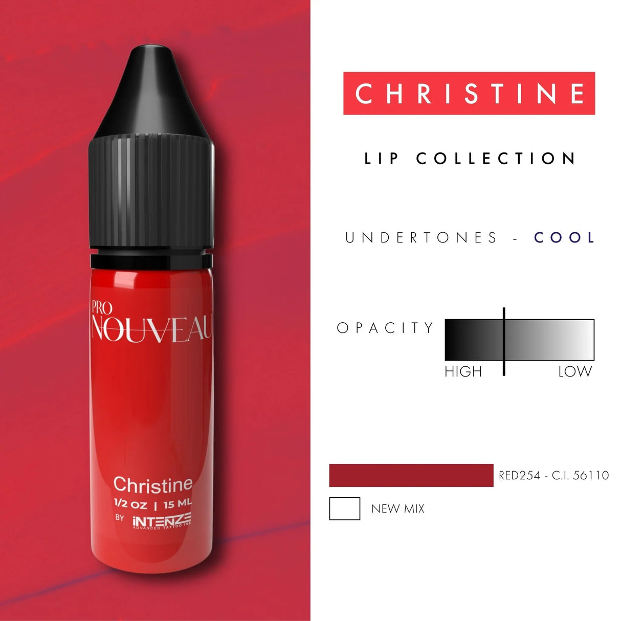 Pro Nouveau Lip Pigments By Intenze Christine 15ml