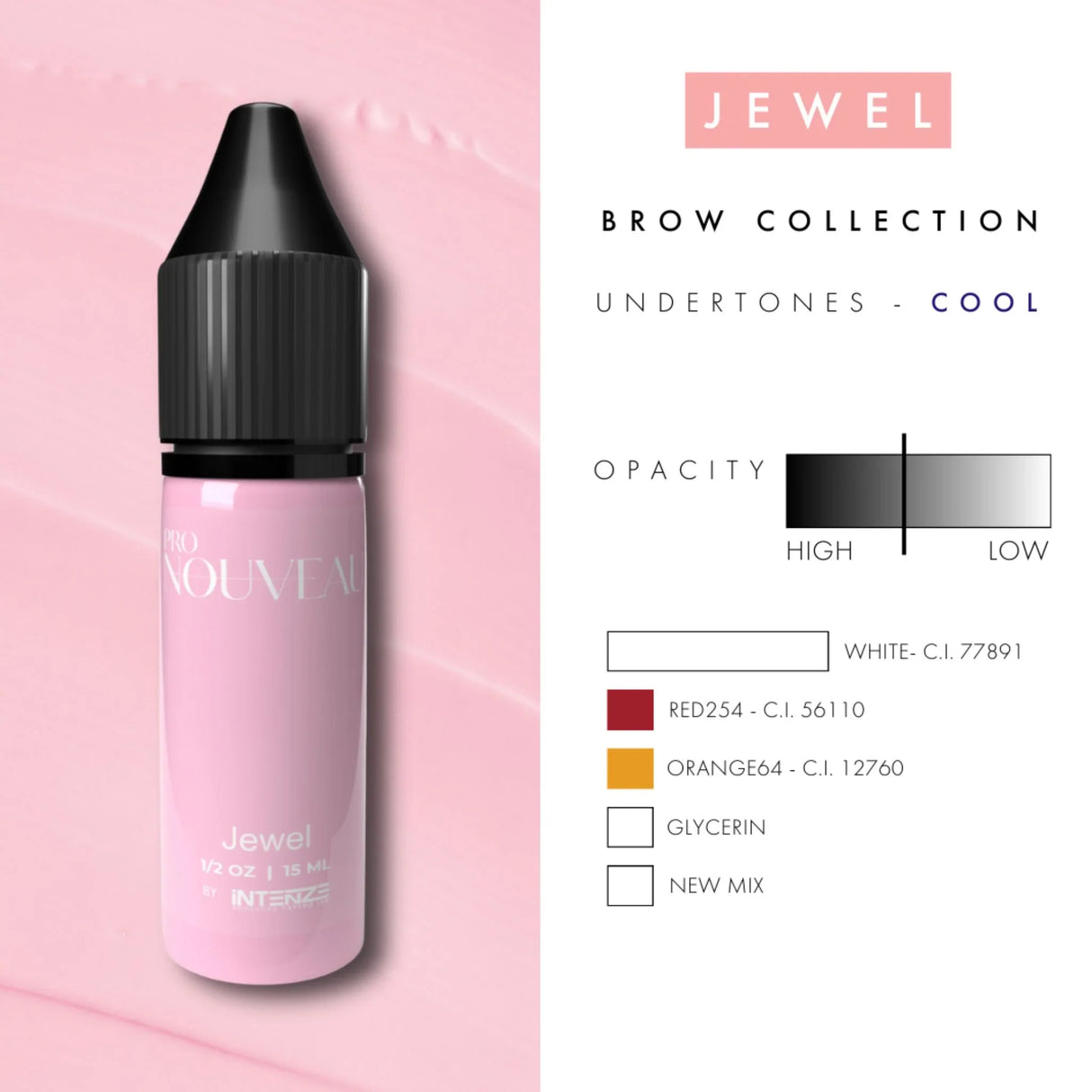 Pro Nouveau Blush Lip Pigments by Intenze Jewel 15ml