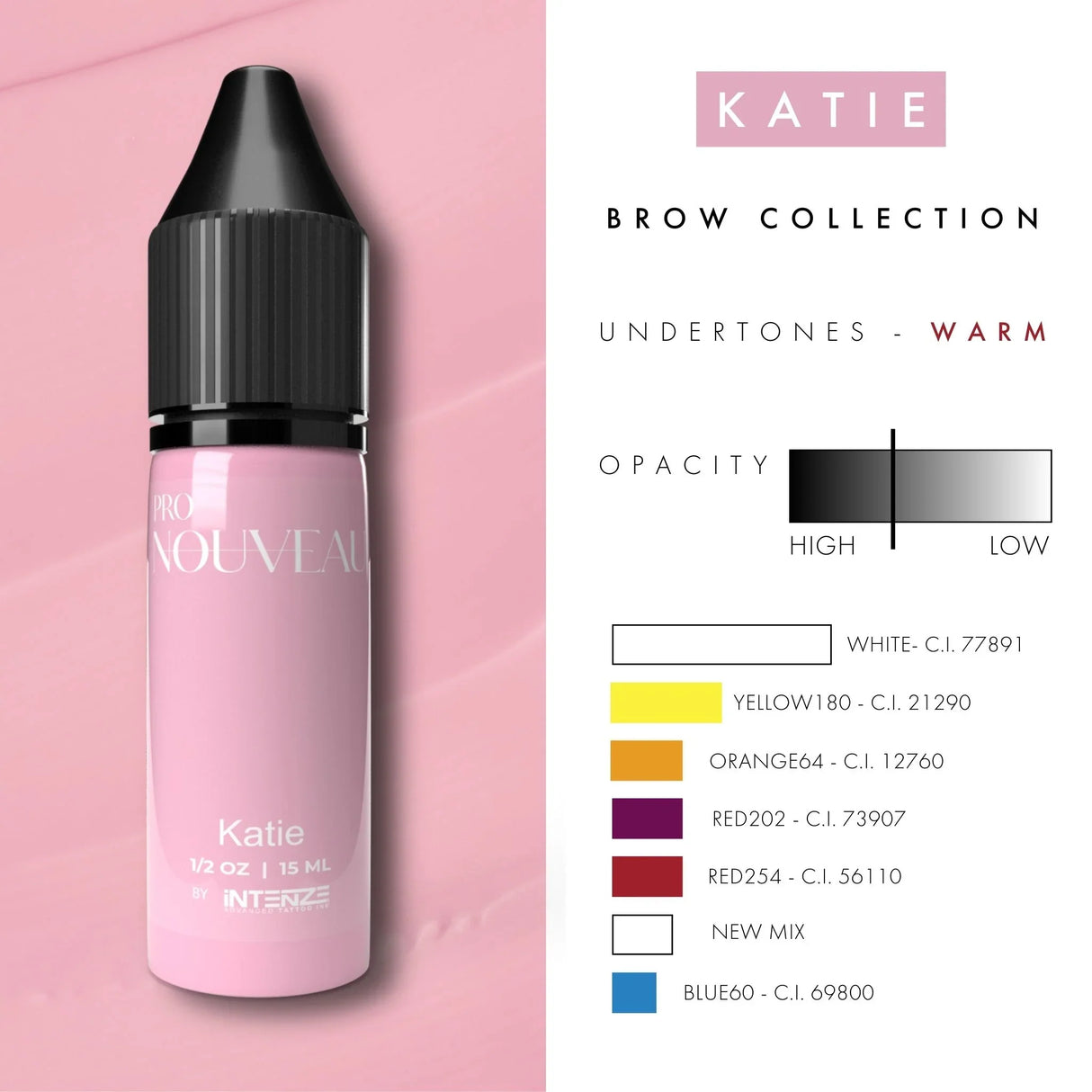 Pro Nouveau Blush Lip Pigments by Intenze Katie 15ml