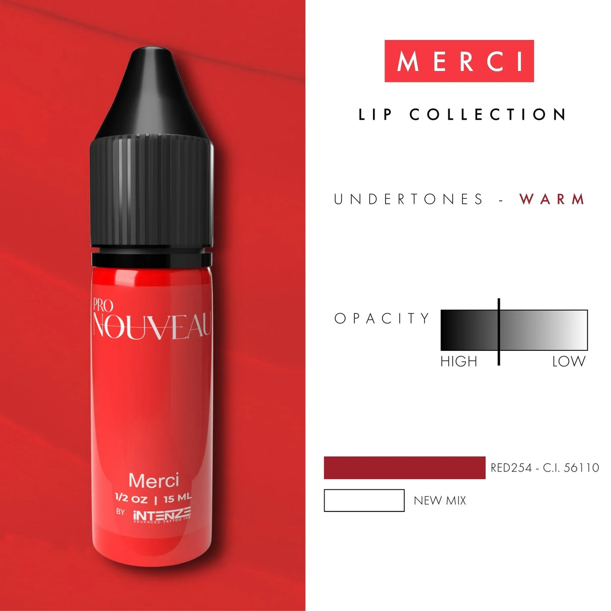 Pro Nouveau Lip Pigments By Intenze Merci 15ml