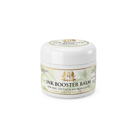 Skin Monarch Ink Booster Balm 30ml, closed white jar with front label