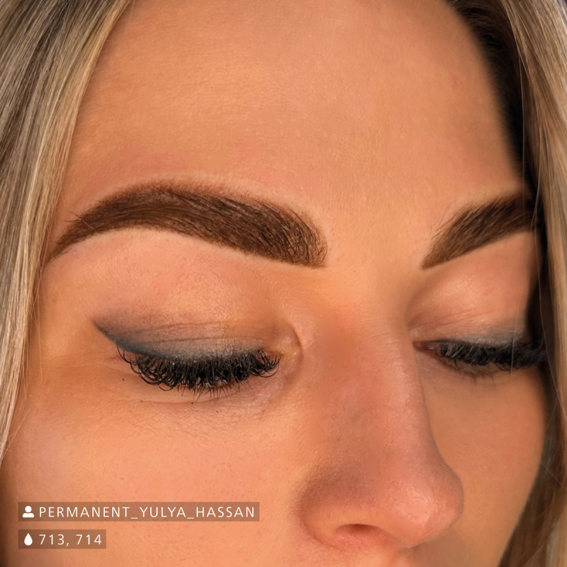 Swiss Color 714 Medium Brown Eyebrow Pigment