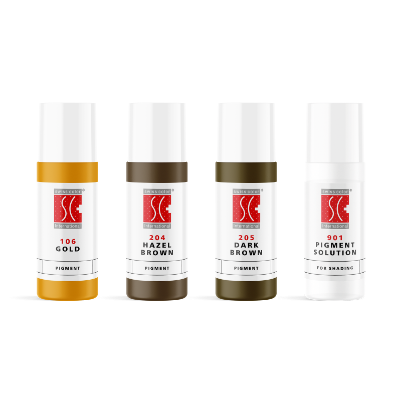Swiss Color Eyebrow Pigments Set (4x5ml)