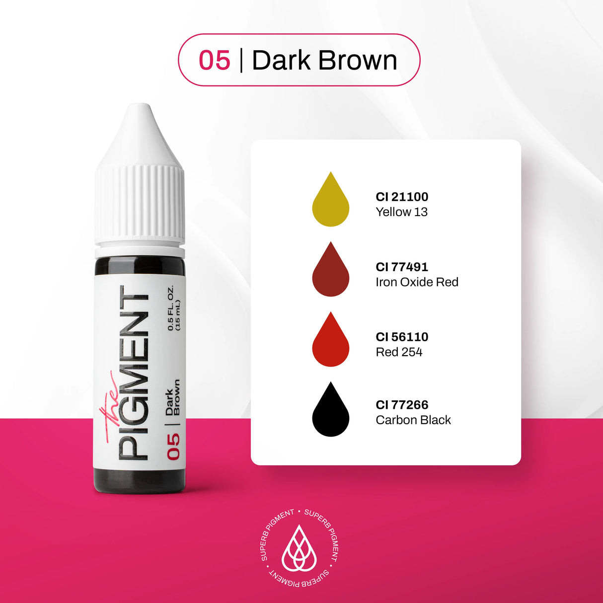 The Pigment 05 Dark Brown Pigment 15ml