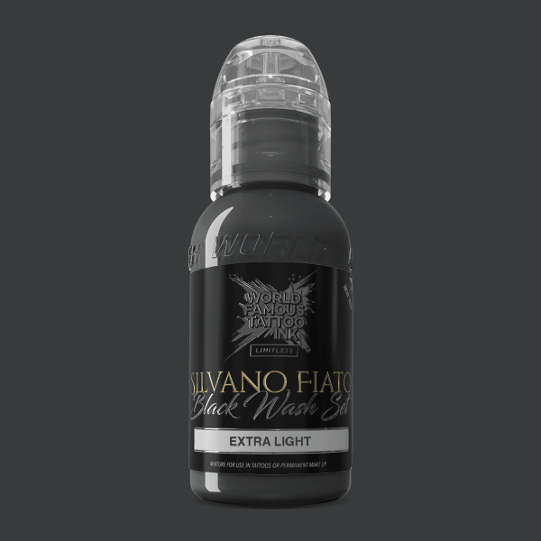 World Famous Limitless Tattoo Ink Silvano Fiato Blackwash Extra Light 30ml
