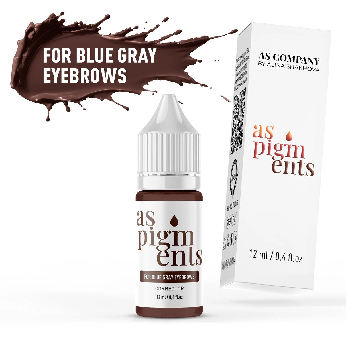 AS COMPANY For Blue Gray Eyebrows / Corrector (AS Pigments) 6/12ml
