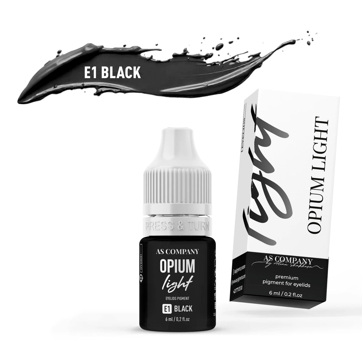 AS COMPANY E1 Black (OPIUM LIGHT) 6ml