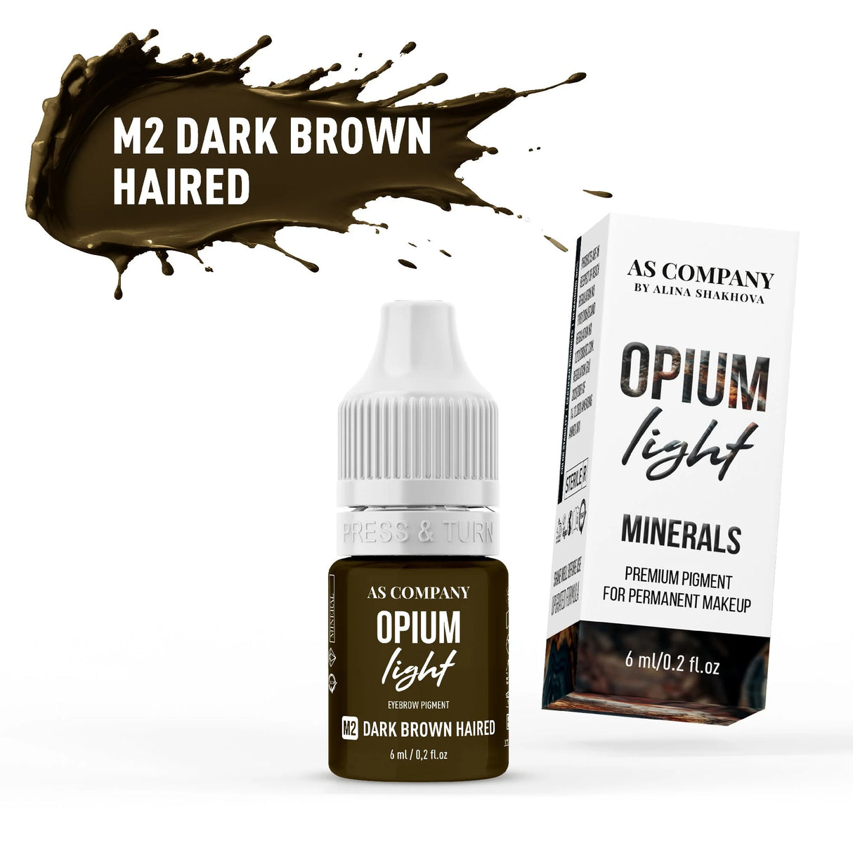 AS COMPANY M2-Dark Brown Haired Mineral (OPIUM LIGHT) 6/15ml