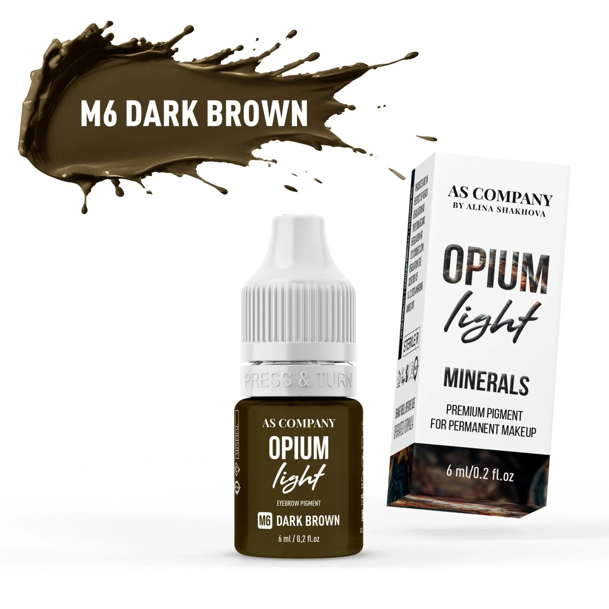 AS COMPANY M6-Dark Brown Mineral (OPIUM LIGHT) 6/15ml