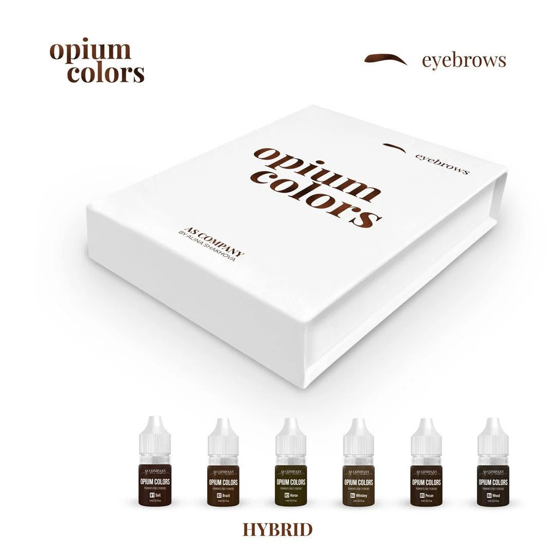 AS COMPANY Eyebrow Set (Opium Colors) 6pcs/6ml