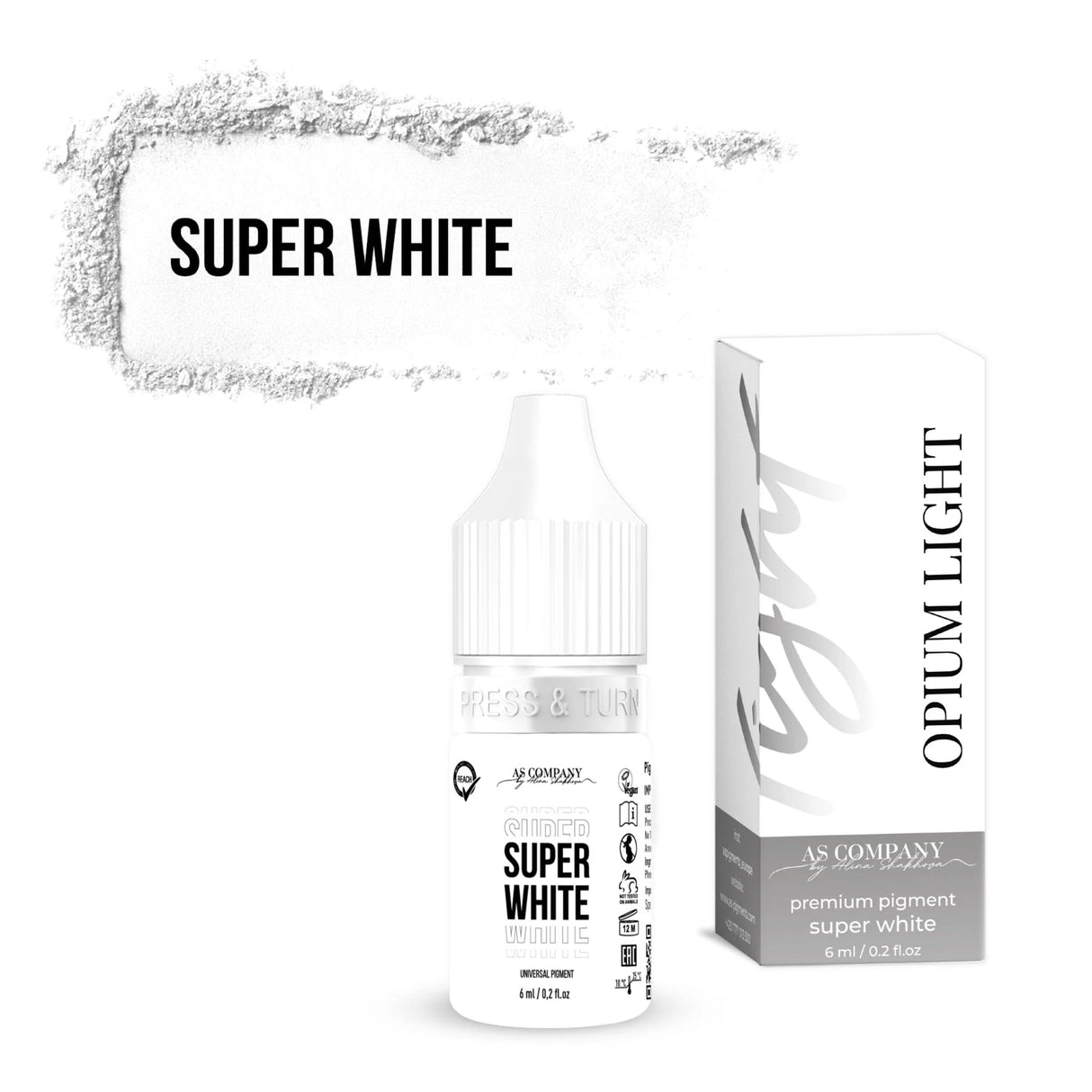 AS COMPANY SUPER WHITE universal pigment (OPIUM LIGHT) 6/15ml