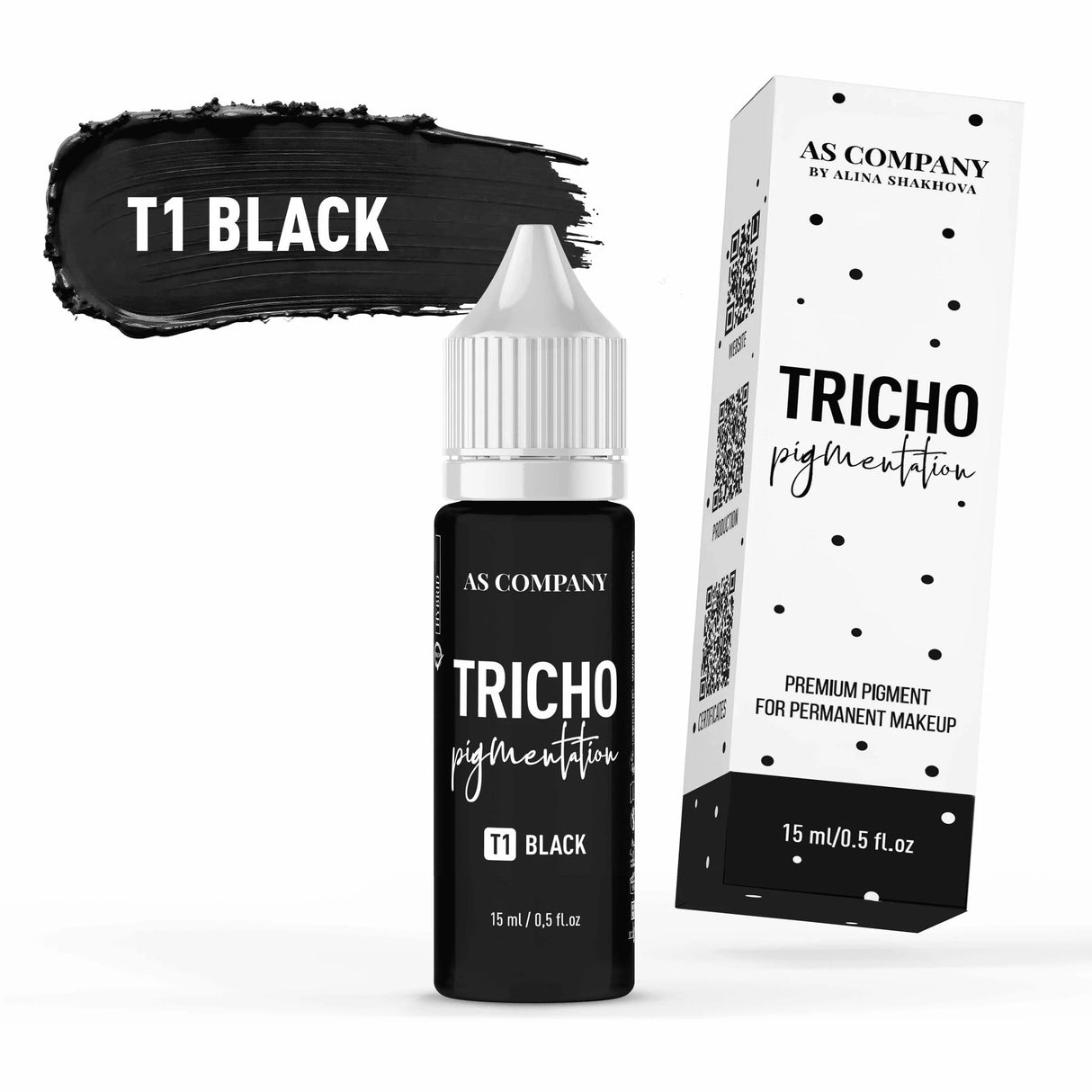 AS COMPANY T1 Black (TRICHOPIGMENTATION) 15ml