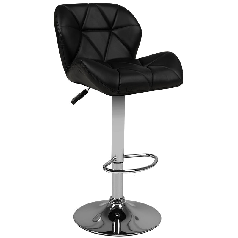 Bar stool m01 quilted adjustable black - BVShop