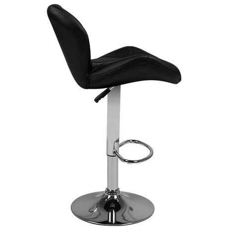 Bar stool m01 quilted adjustable black - BVShop