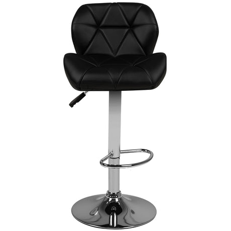 Bar stool m01 quilted adjustable black - BVShop