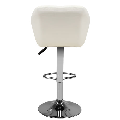 Bar stool m01 quilted adjustable white - BVShop