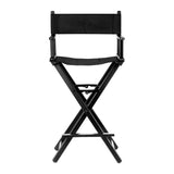 Black aluminum make-up chair - BVShop